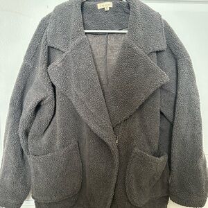 Forever 21 Charcoal Teddy Jacket